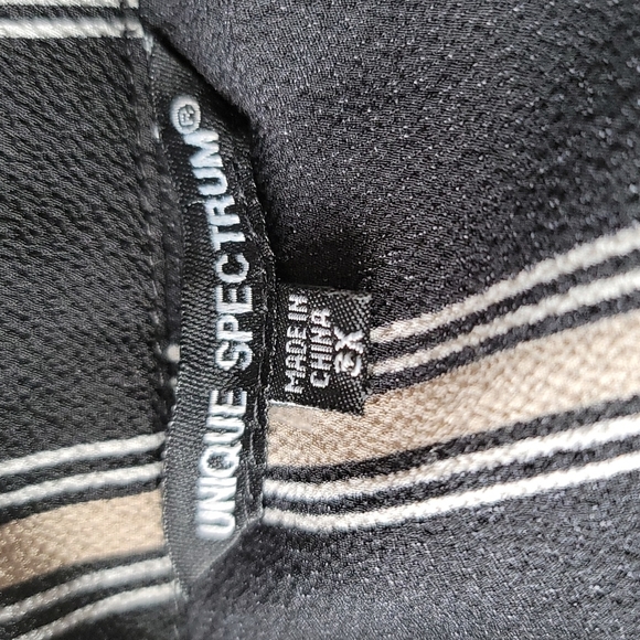 Unique Spectrum Black Stripe Button Down Tunic - Picture 6 of 7